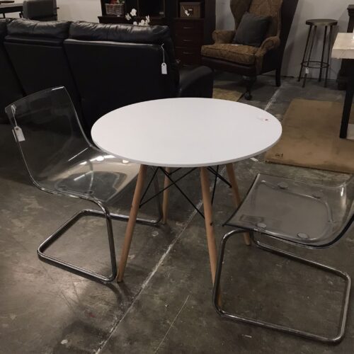 Round Mid Century Dining Table