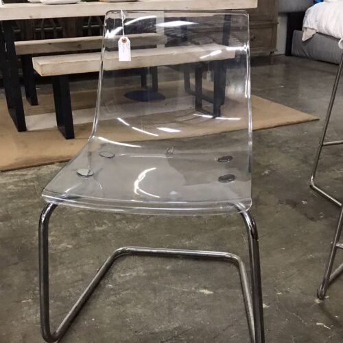 Acrylic Chairs W/ Metal Legs