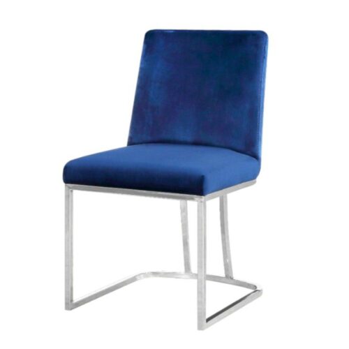 Meridian Furniture Heidi Collection Velvet Upholstered Dining Chair