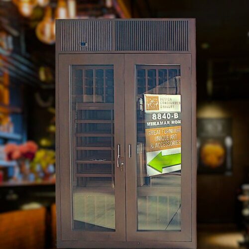 Oversize Vinotemp Wine Cellar, Brown