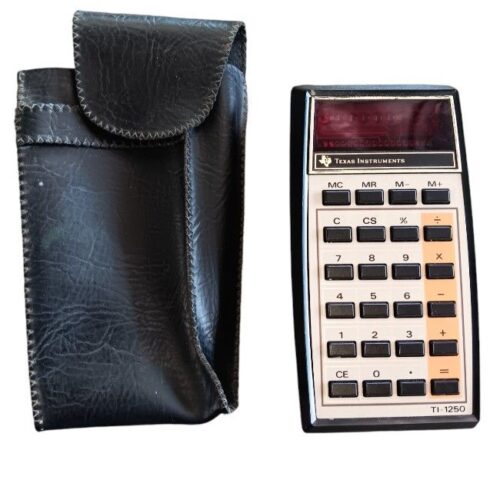 Texas Instruments TI-1250 Electronic Calculator With Memory