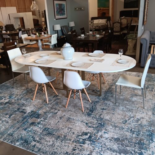 Feizy Cadiz 3891F Blue/Ivory Area Rug