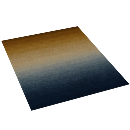 Bicoastal Handwoven Navy Wool Area Rug
