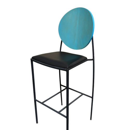 Dakota Jackson Vik-Ter Memphis Bar Height Stool, Sea Foam