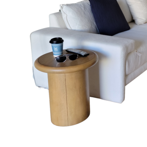 Zach End Table-Burnished Parawood by Four Hands