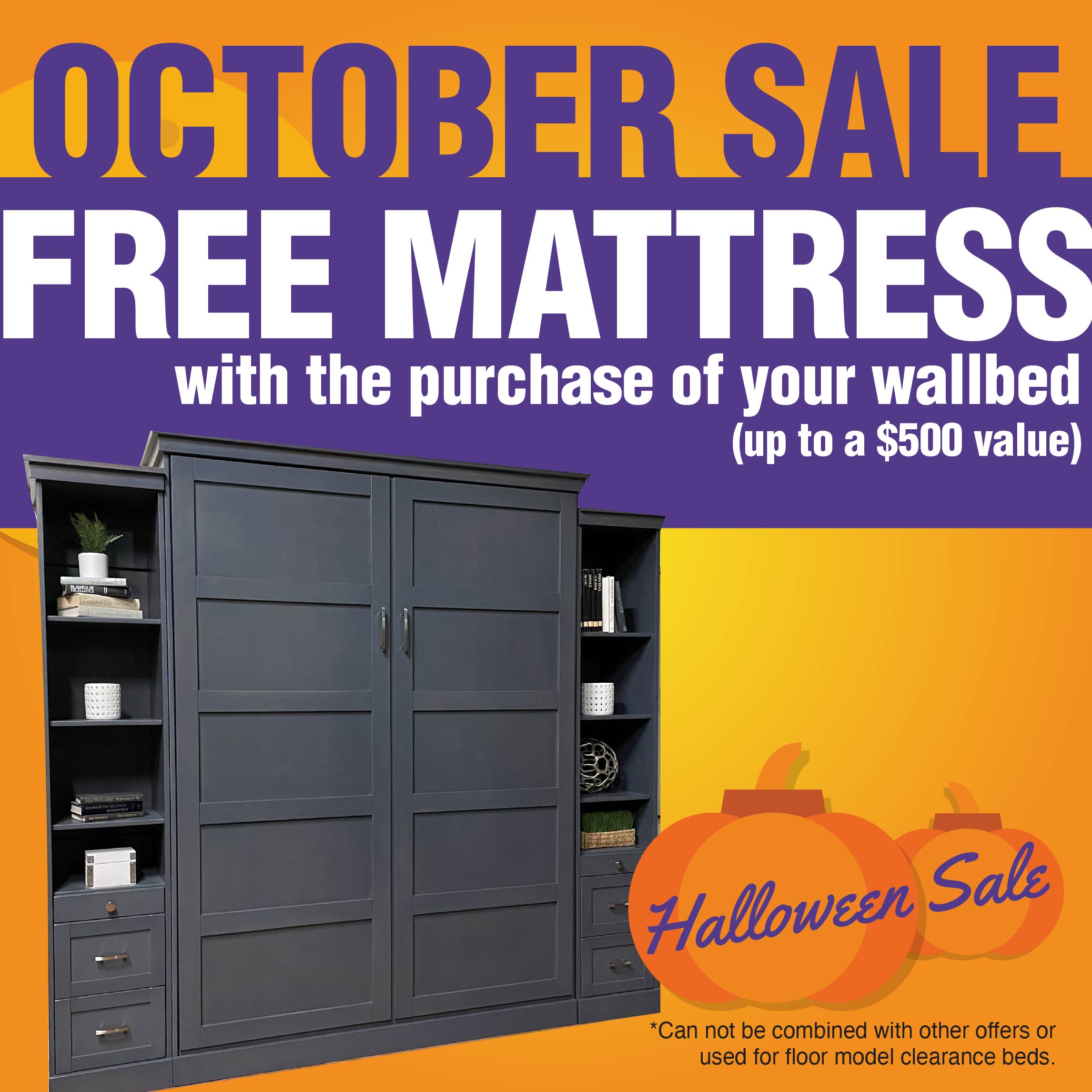 Free Mattress With Your New Wallbed — October Sale